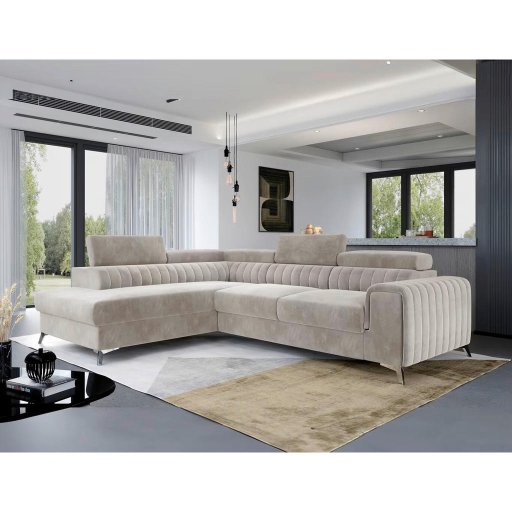 MID.YOU ROHOVÁ SEDAČKA, textil, béžová