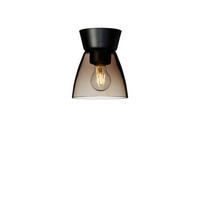 TAKLAMPA Bizzo 16,5/19,3 cm  - brun/svart, Design, metall/glas (16,5/19,3cm) - Belid