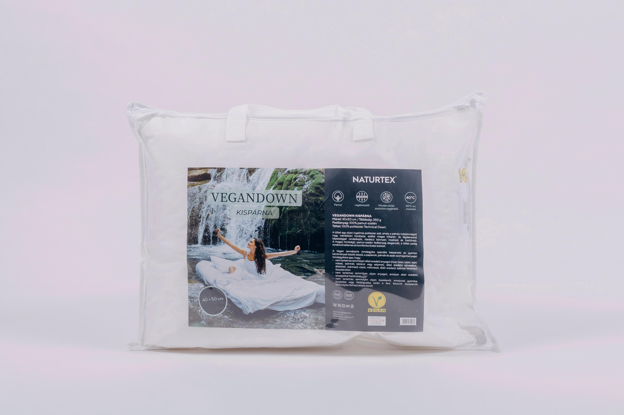 PÁRNA   - fehér, Basics, textil (40/50/5cm) - Naturtex