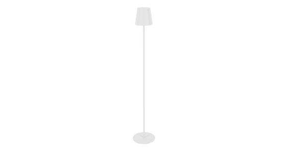 AKKU-STEHLEUCHTE 22/130 cm - Weiß, Design, Kunststoff/Metall (22/130cm) - Novel