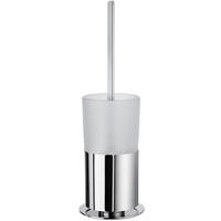 WC-BÜRSTENHALTER in   Metall, Glas  - Chromfarben/Weiß, Basics, Glas/Metall (0/0/0cm) - Smedbo