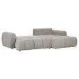 ECKSOFA Braun Flachgewebe  - Schwarz/Braun, KONVENTIONELL, Kunststoff/Textil (274/174cm) - Carryhome