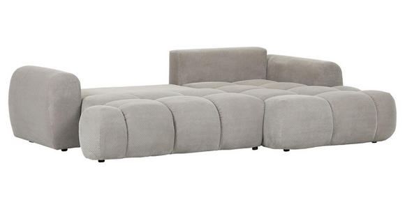 ECKSOFA Braun Flachgewebe - Schwarz/Braun, KONVENTIONELL, Kunststoff/Textil (274/174cm) - Carryhome