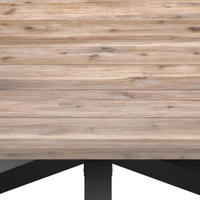 GARTENTISCH 200/100/76 cm Holz Akaziefarben rechteckig  - Schwarz/Akaziefarben, Modern, Holz (200/100/76cm) - Ambia Garden