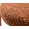 HOCKER Webstoff Terracotta  - Rostfarben/Terracotta, Basics, Textil/Metall (43,5/48/43,5cm) - Xora