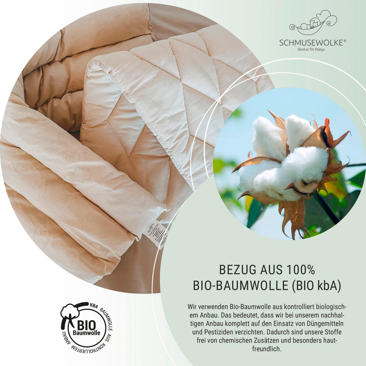 MATRATZE FÜR FEDERWIEGE   - Beige, Basics, Textil (85/28/4cm) - SCHMUSEWOLKE
