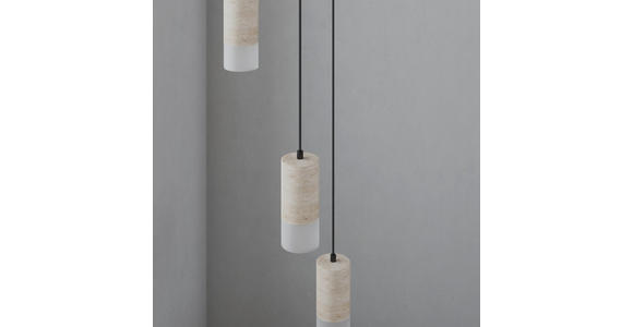 LED-HÄNGELEUCHTE Mimosa 33/150 cm   - Pinienfarben, Design, Kunststoff/Stein (33/150cm) - Dieter Knoll