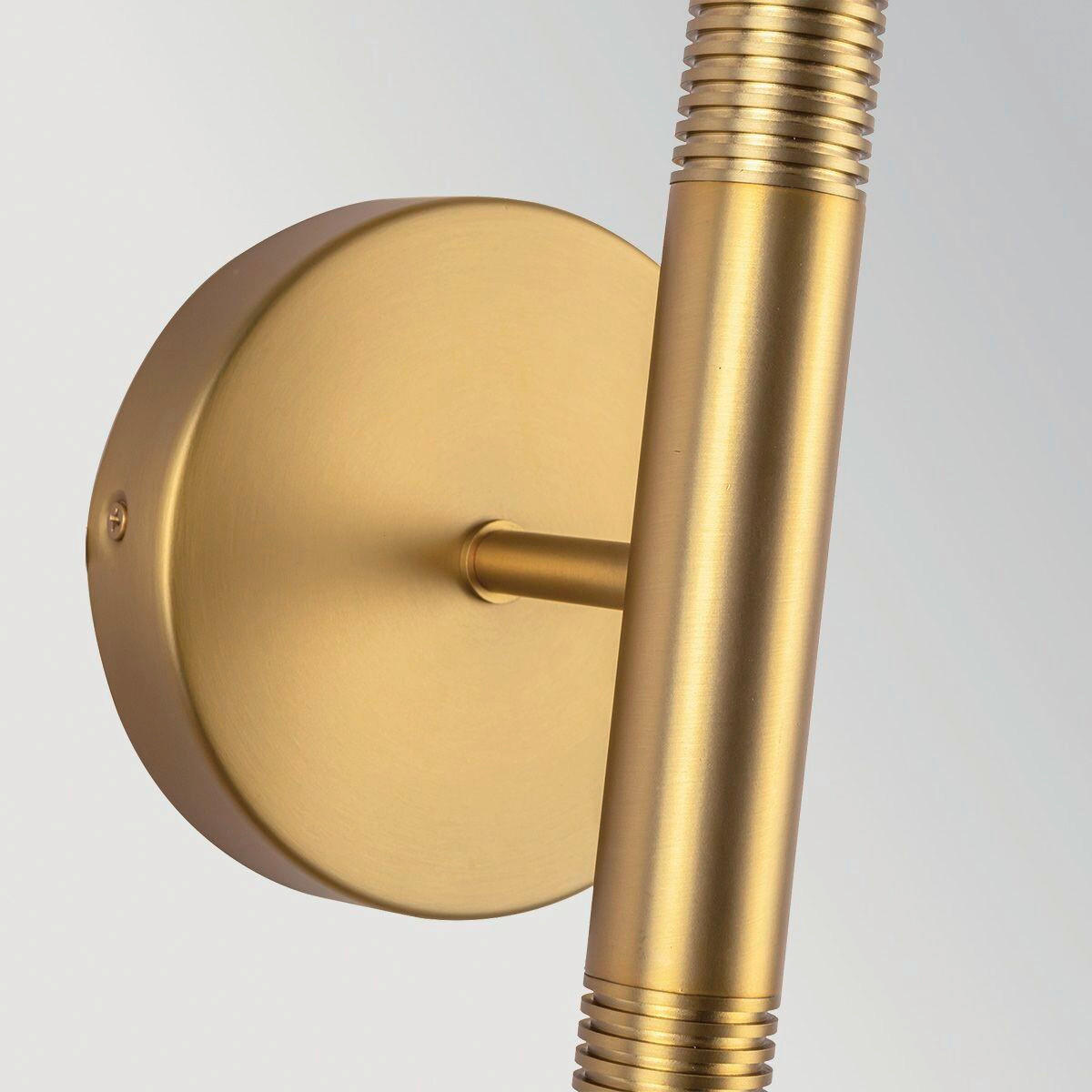 LED-WANDLEUCHTE Alora Mood 57,2/15,2/17,8 cm  - Goldfarben, Design, Glas/Metall (57,2/15,2/17,8cm) - Elstead Lighting