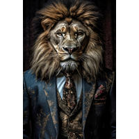 KUNSTDRUCK 120/80/3 cm  - Hellbraun/Schwarz, Modern, Holz (120/80/3cm)