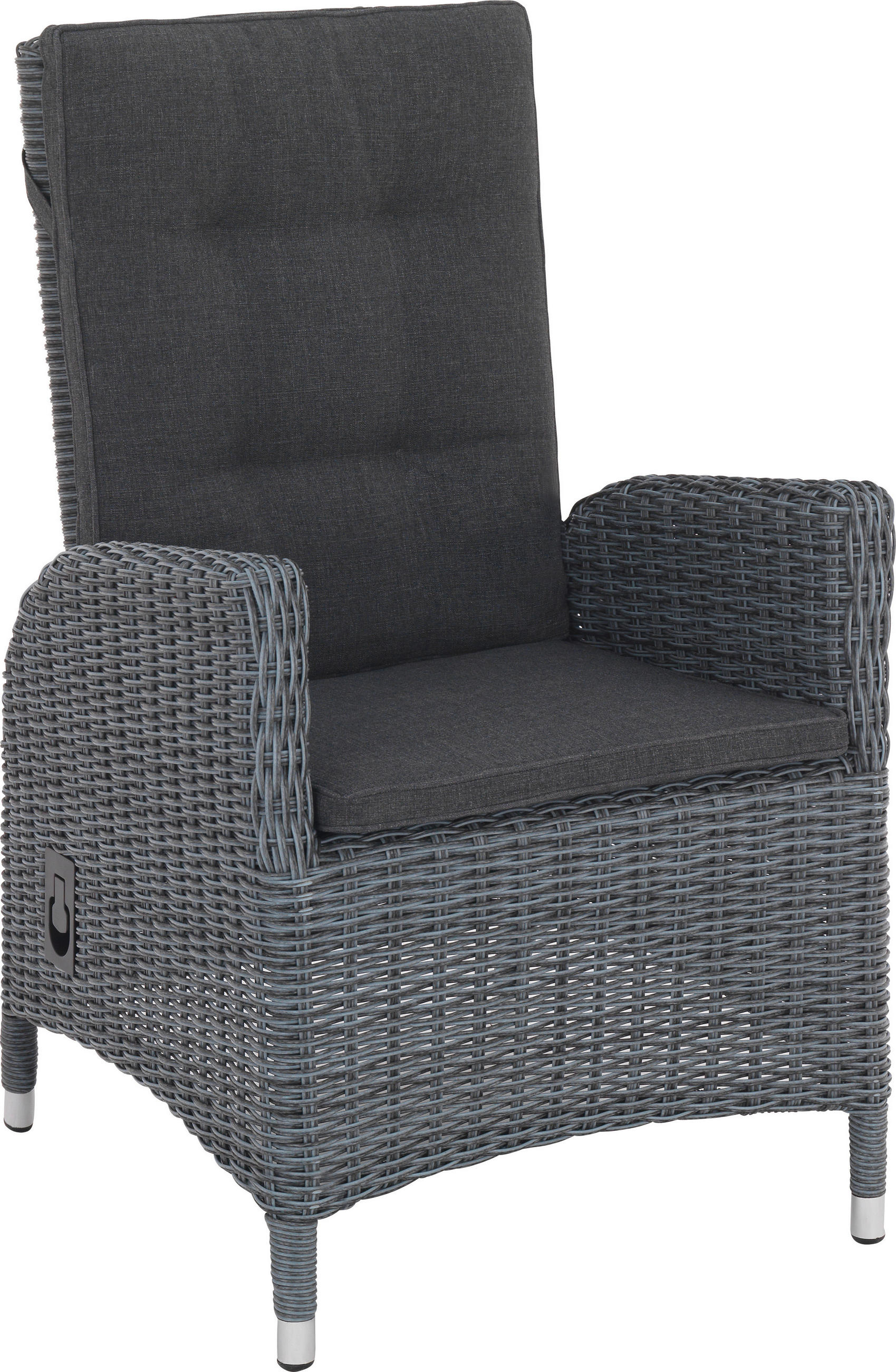 Gartensessel in Metall, Kunststoff Grau