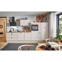 KÜCHENBLOCK PN 435 360 cm  in Eichefarben, Kaschmir  - Kaschmir/Eichefarben, Design, Holzwerkstoff/Metall (360cm) - Pino