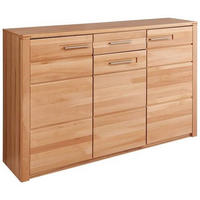 DULAP PENTRU PANTOFI 160/100/40 cm  - culoare lemn fag/culoare inox, Natur, metal/lemn (160/100/40cm) - Linea Natura