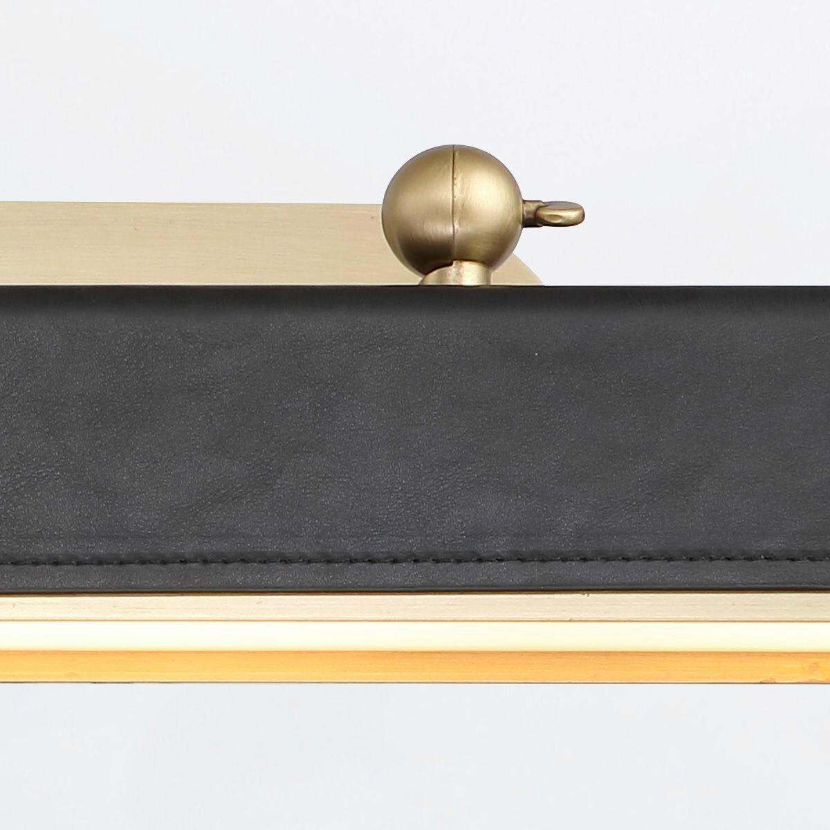 LED-WANDLEUCHTE Alora   - Messingfarben, KONVENTIONELL, Leder/Kunststoff (19,7/80/24,8cm) - Elstead Lighting