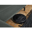 ECKSOFA in Chenille Graugrün  305/224 cm  - Schwarz/Graugrün, Design, Textil/Metall (305/224cm) - Dieter Knoll