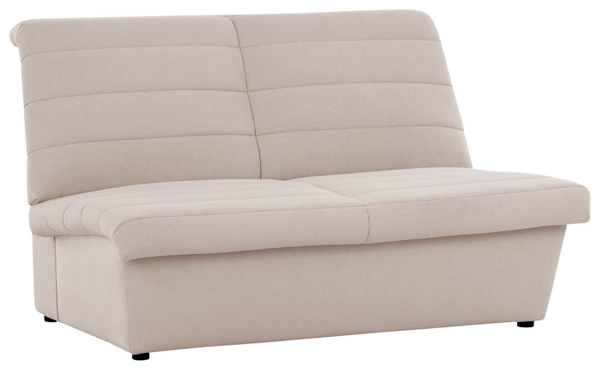 2-SITZER-SOFA Webstoff Ecru  - Ecru/Schwarz, Design, Kunststoff/Textil (145/92/103cm) - LOOKS by W.Joop