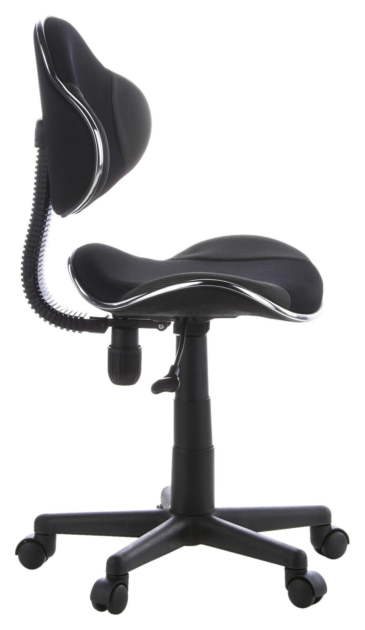 JUGENDDREHSTUHL Grau, Schwarz  - Schwarz/Grau, Basics, Kunststoff (45/86-101/42cm) - MID.YOU