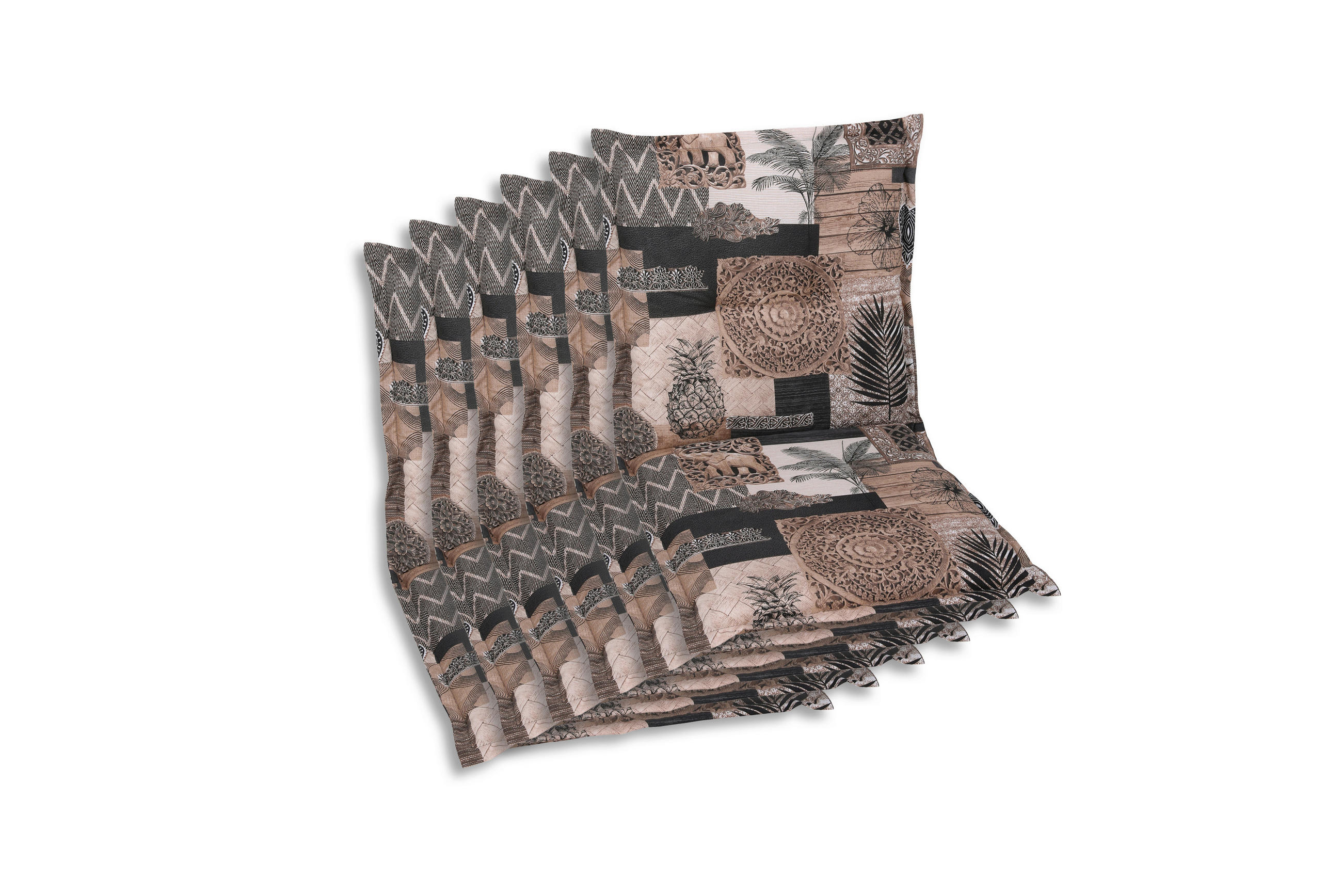 SESSELAUFLAGENSET Federn  - Beige, Basics, Textil (50/7/100cm)