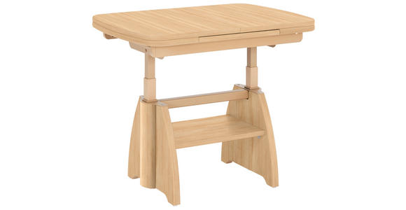 COUCHTISCH Buche furniert 90-131/65/56-75 cm rechteckig Buchefarben  - Buchefarben, KONVENTIONELL, Holzwerkstoff (90-131/65/56-75cm) - Venda