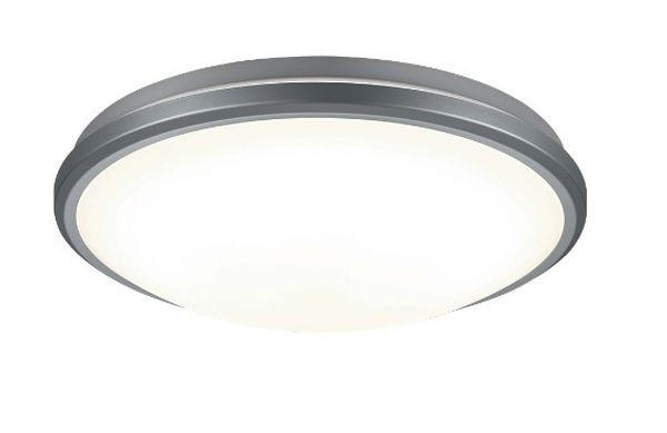 LED PLAFONJERA - srebrna, Osnovno, plastika (32/9cm)