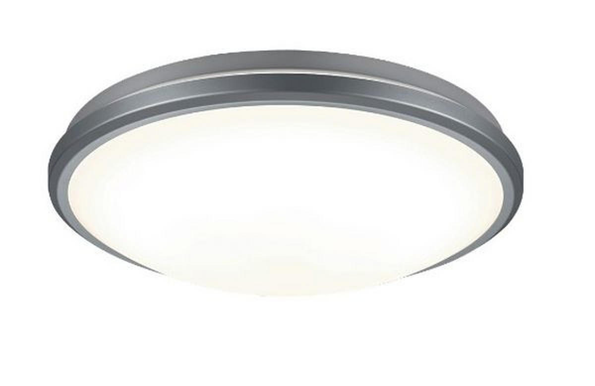 LED PLAFONJERA - srebrna, Osnovno, plastika (32/9cm)