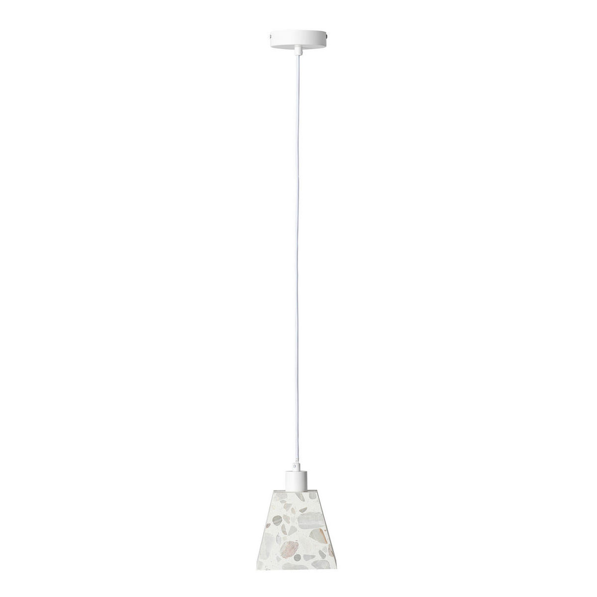 HÄNGELEUCHTE 14/14/121,5 cm  - Beige, Basics, Stein (14/14/121,5cm) - Osram