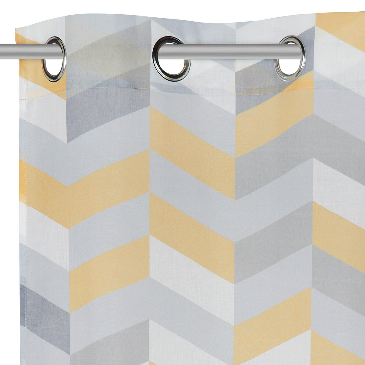 RINGLIS FÜGGÖNY részben áttetsző  - sárga/fehér, Design, textil (140/245cm) - Esposa