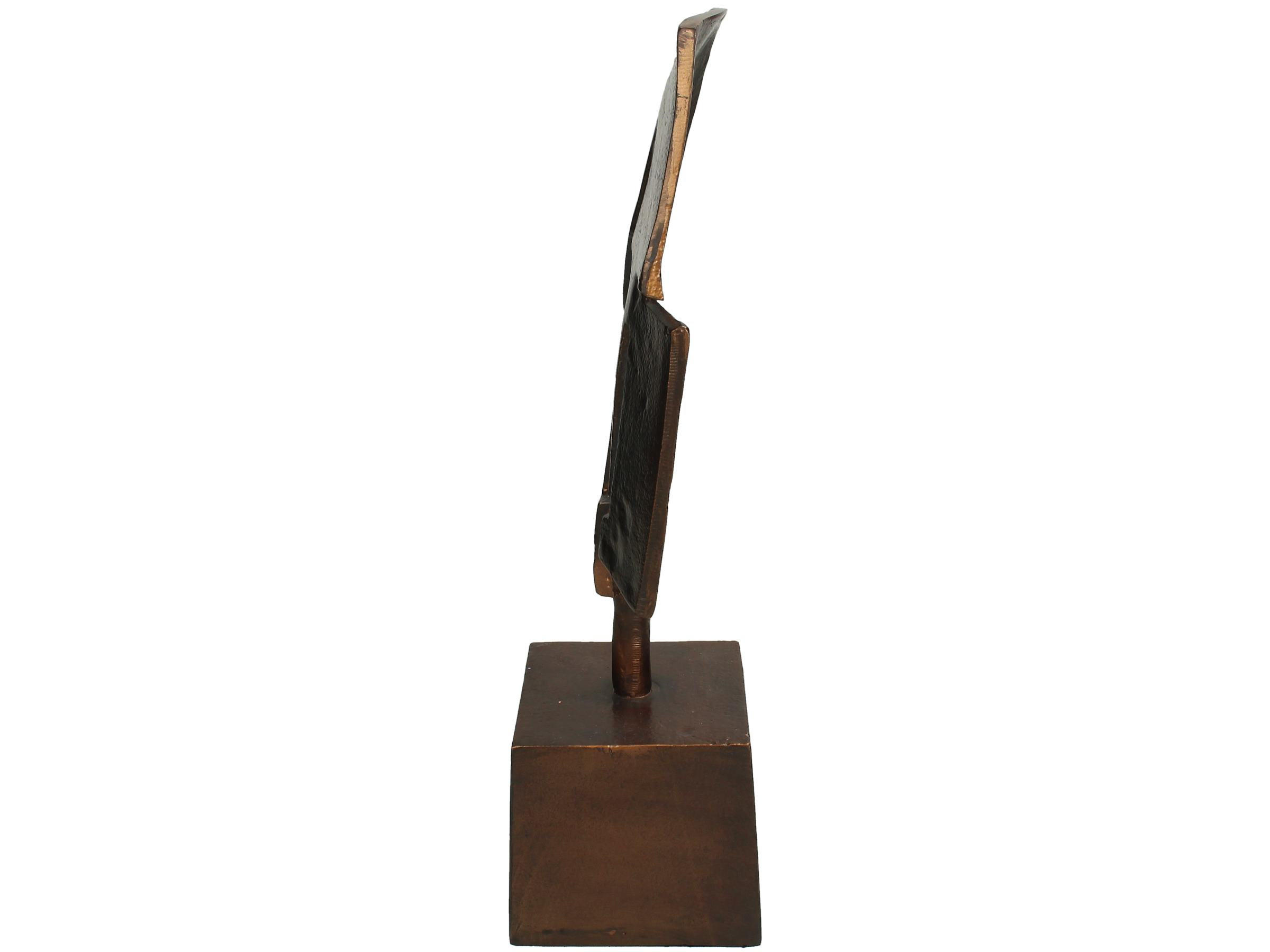 SKULPTUR - guldfärgad, Basics, metall (16/42/12cm)