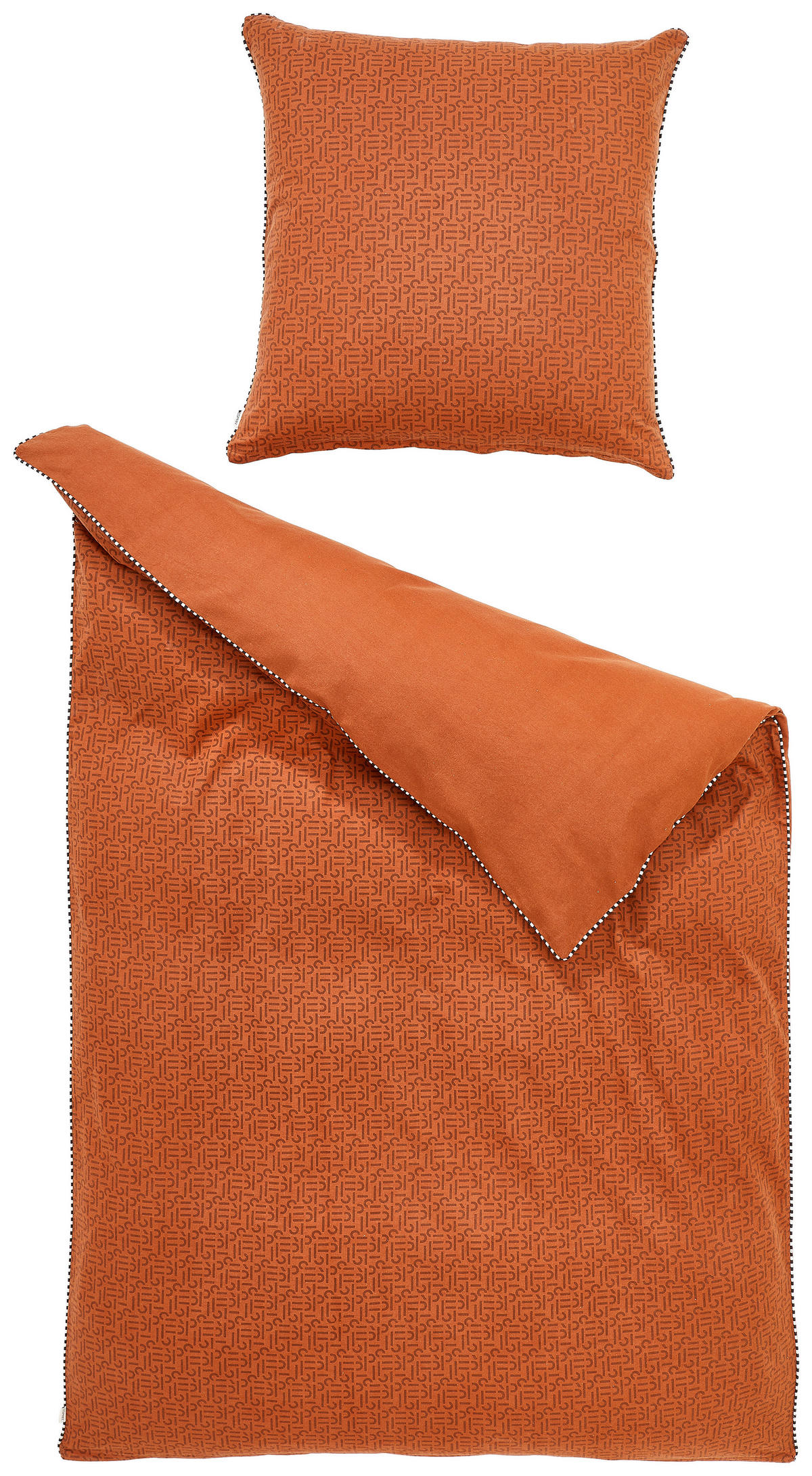 WENDEBETTWÄSCHE Scatter Flanell 135/200 cm  - Rostfarben, KONVENTIONELL, Textil (135/200cm) - Esprit