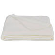 FLEECEDECKE 125/150 cm - Weiß, Basics, Textil (125/150cm) - Boxxx