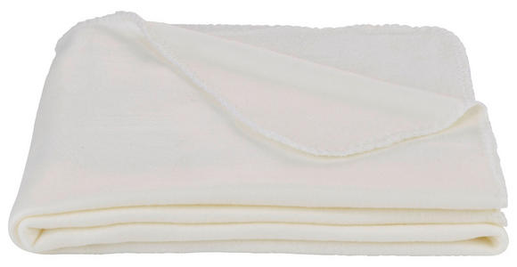 FLEECEDECKE 125/150 cm - Weiß, Basics, Textil (125/150cm) - Boxxx