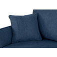 ECKSOFA in Flachgewebe Dunkelblau  - Eichefarben/Dunkelblau, KONVENTIONELL, Holz/Textil (265/159cm) - Carryhome