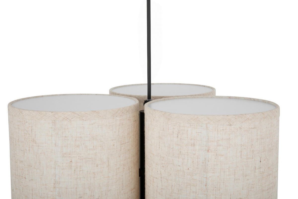 HÄNGELEUCHTE 37/120 cm   - Beige, Design, Kunststoff/Textil (37/120cm) - Collet's Monde