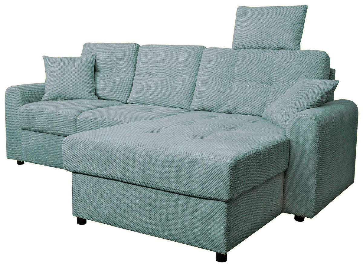 COLțAR textil verde mentă  - verde mentă/negru, Konventionell, plastic/textil (232/153cm) - Carryhome