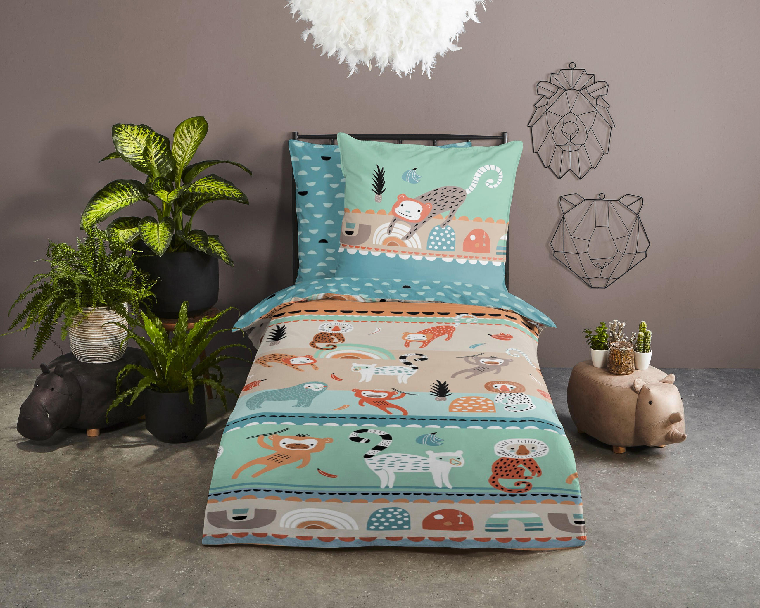 JUGENDBETTWÄSCHE Play Renforcé 135/200 cm  - Multicolor, Design, Textil (135/200cm)