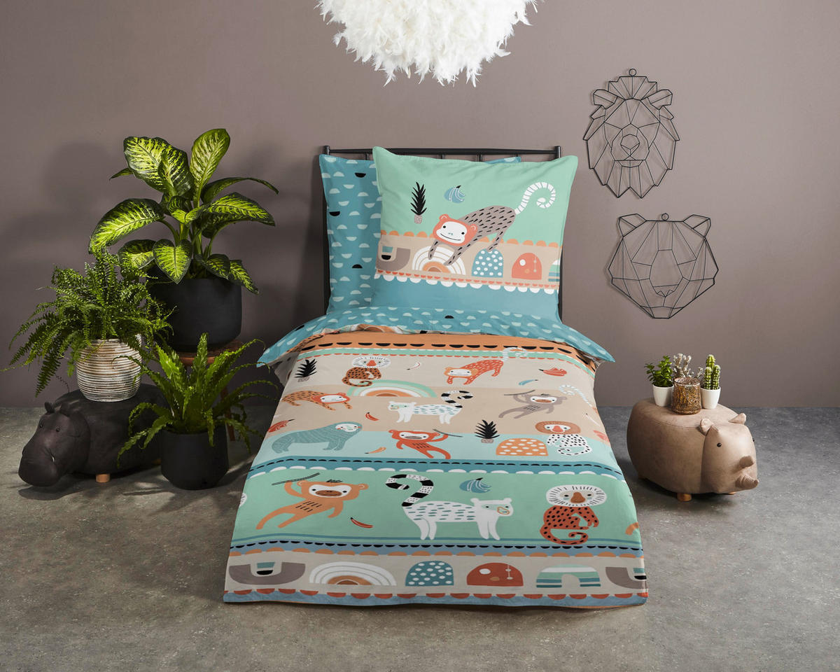 JUGENDBETTWÄSCHE Play Renforcé 135/200 cm  - Multicolor, Design, Textil (135/200cm)