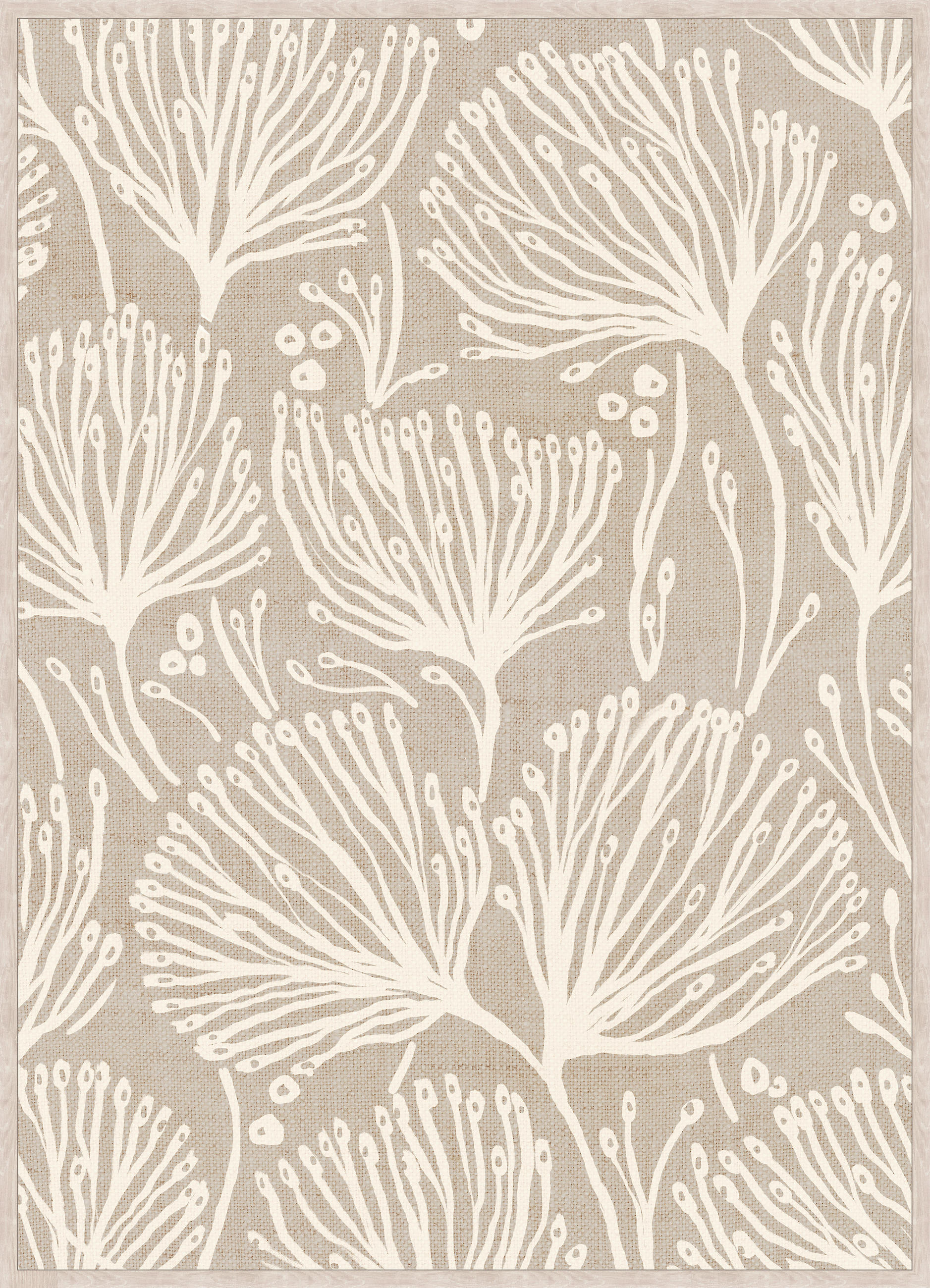 BILD Pflanzen  - Beige/Weiß, Trend, Holzwerkstoff/Kunststoff (50/70cm) - Monee