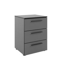 NACHTSCHRANK 45/61,4/40 cm  - Dunkelgrau/Schwarz, MODERN, Holzwerkstoff/Kunststoff (45/61,4/40cm)