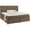 BOXSPRINGBETT 160/200 cm  in Hellbraun  - Hellbraun/Schwarz, Design, Holzwerkstoff/Kunststoff (160/200cm) - Xora
