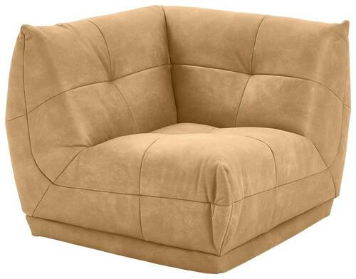 SOFAELEMENT in Lederlook Hellbraun  - Hellbraun, Trend, Textil (105/80/105cm) - Livetastic