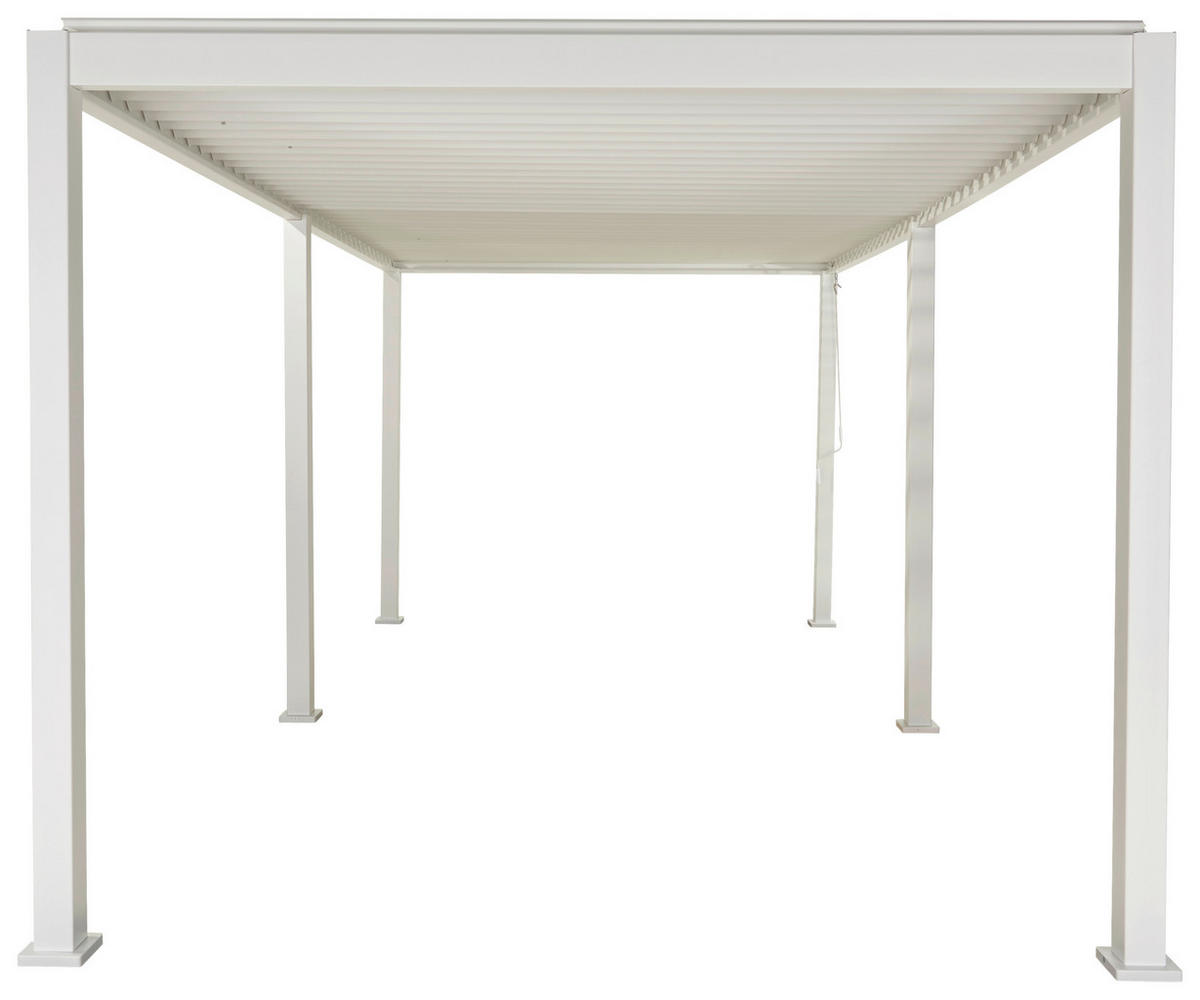 PERGOLA 600/250/300 cm   - Weiß, MODERN, Metall (600/250/300cm) - Gardenson