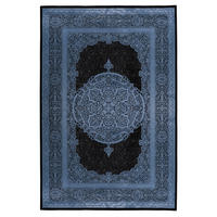 WEBTEPPICH 80/150 cm  - Blau/Schwarz, Design, Textil (80/150cm) - Novel