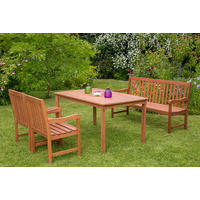 GARTENBANK 157/89/58 cm  in Naturfarben  - Naturfarben, Basics, Holz (157/89/58cm) - Gardenson