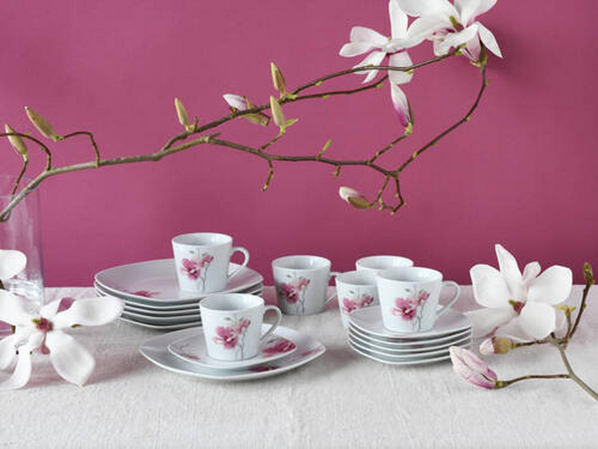 KAFFEESERVICE 18-teilig  - Weiß, Trend, Keramik - Creatable