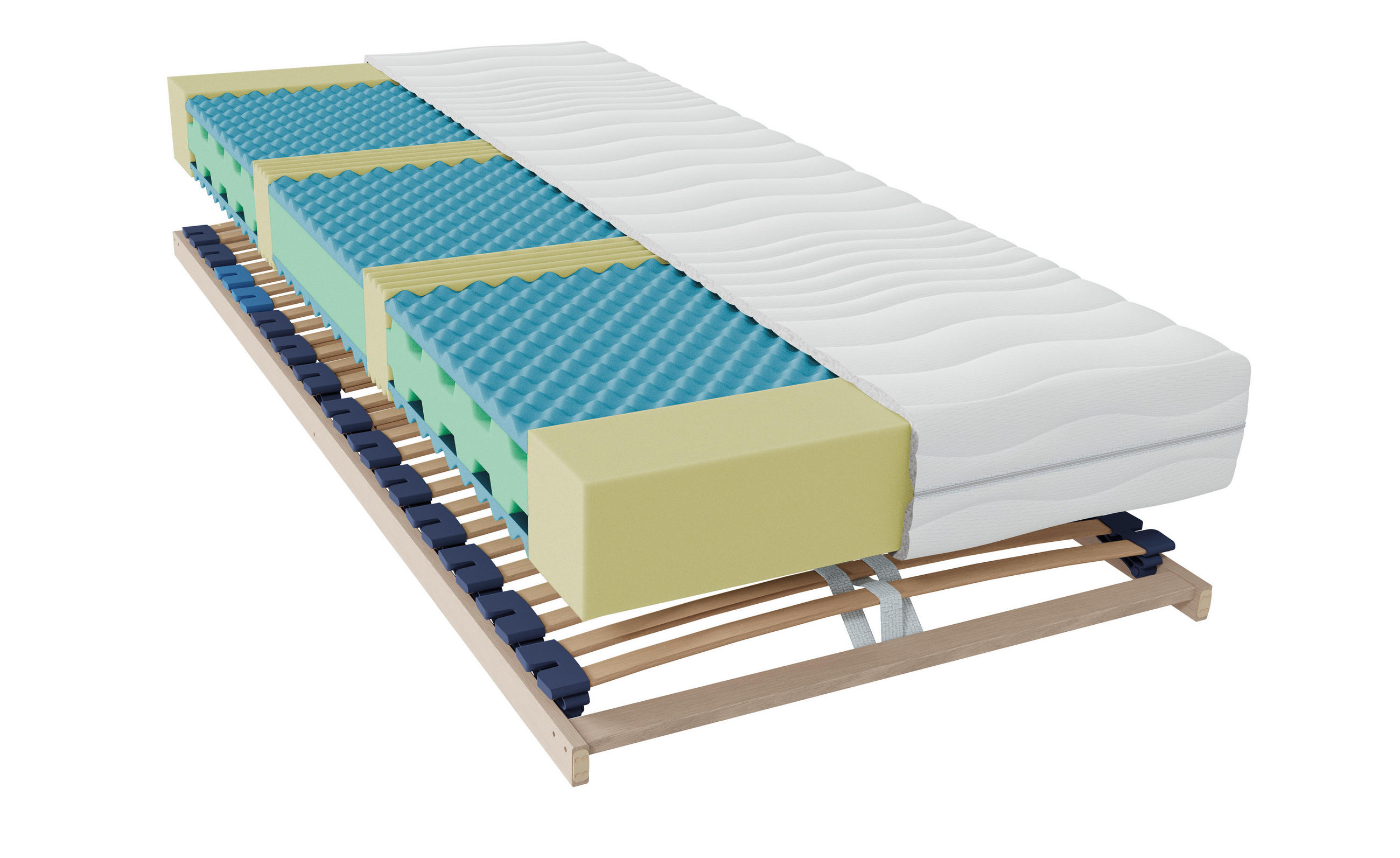 MATRATZENSET 90/200 cm  - Naturfarben, Basics, Holz (90/200cm) - Sleeptex