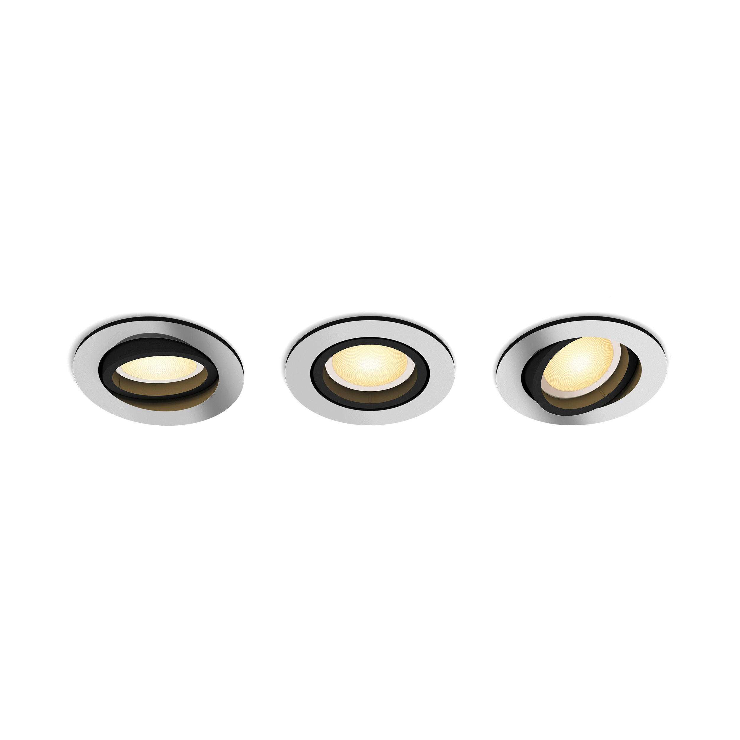 LED-SPOTKOPF Milliskin 9/10/9 cm   - Alufarben, Basics, Kunststoff (9/10/9cm) - Philips HUE