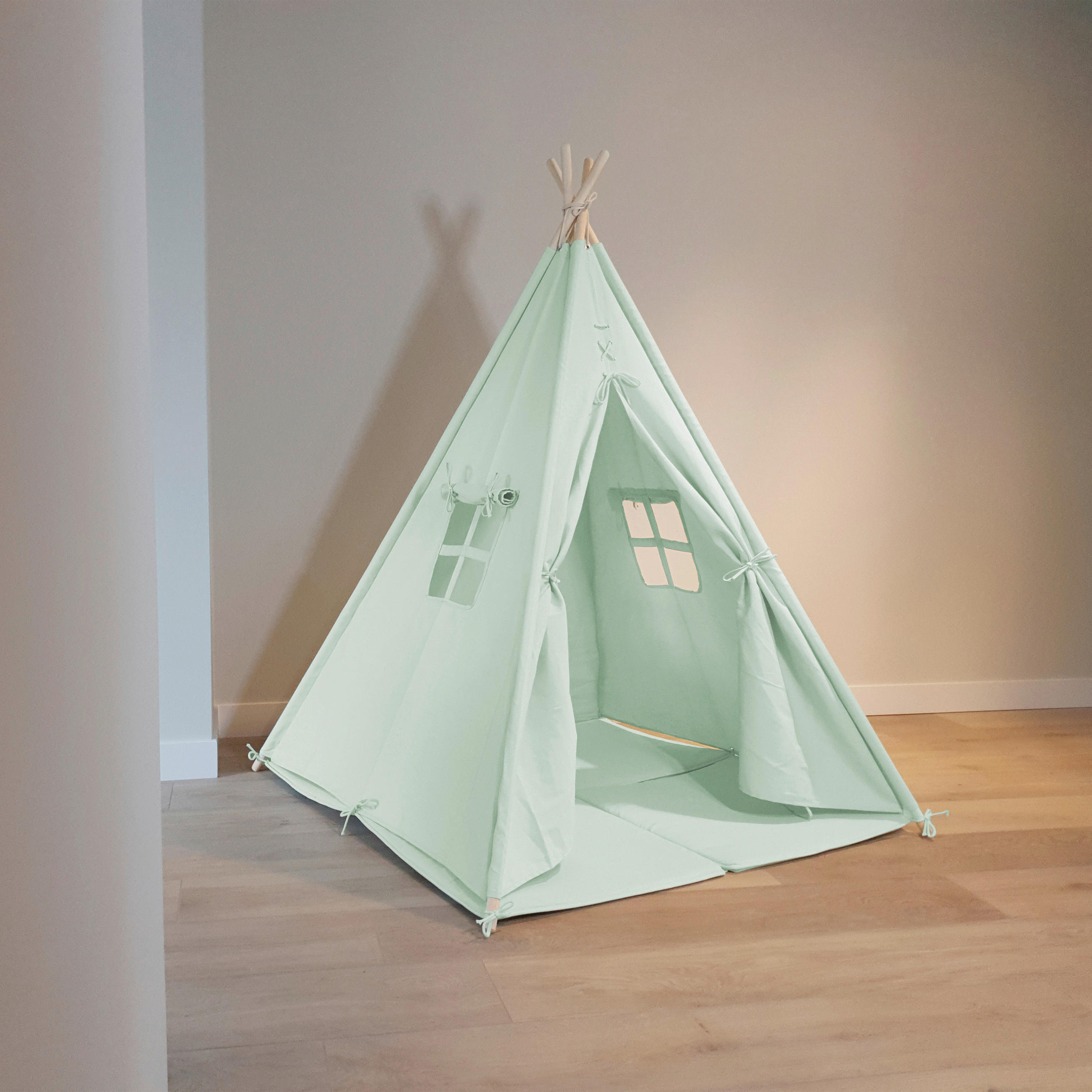 SPIELZELT - Grün, KONVENTIONELL, Holz/Textil (120/160/120cm) - Ambia Garden