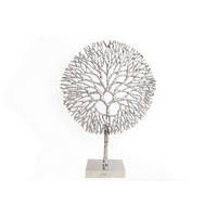 DEKORAČNÍ STROMEK - barvy stříbra, Basics, kov (36/10/51cm)