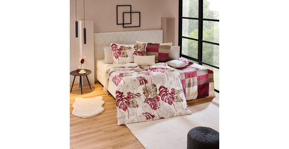 BETTWÄSCHE CUBY Satin 140/200 cm  - Bordeaux, KONVENTIONELL, Textil (140/200cm) - Novel