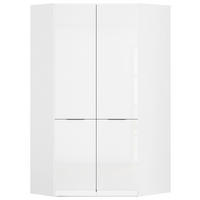 ECKSCHRANK 117/210/104 cm  - Weiß Hochglanz/Weiß, KONVENTIONELL, Holzwerkstoff/Kunststoff (117/210/104cm) - James Wood