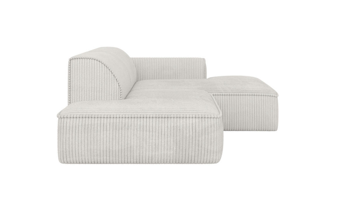 ROHOVÁ SEDAČKA, plast, textil, kompozitné drevo, béžová - čierna/béžová, Konventionell, kompozitné drevo/textil (294/165cm) - Livetastic